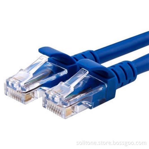 Cat6 UTP Patch Cords in Various Colors and Length, Gold Plated Connectors